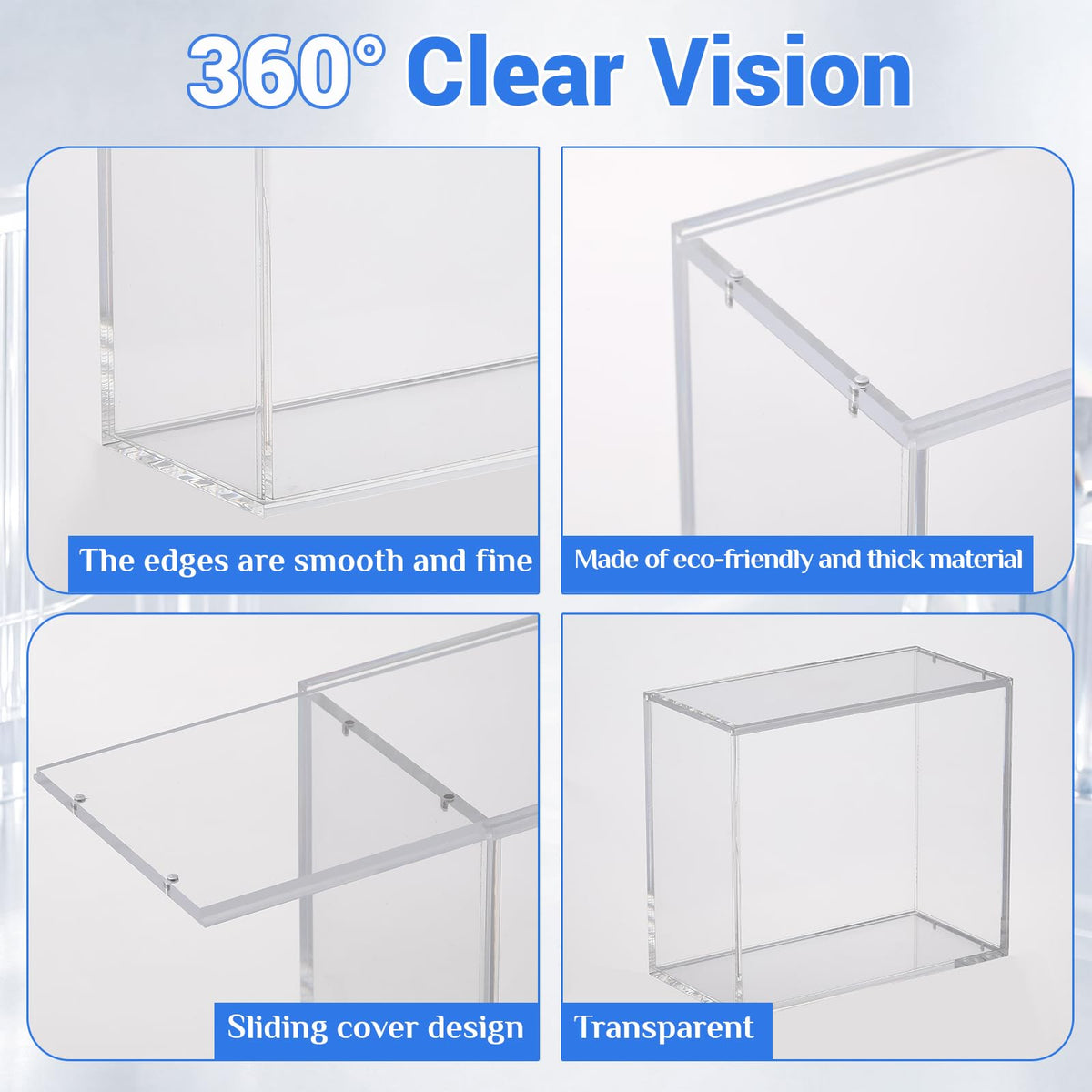 3 Pack 5mm Acrylic Cases S7963