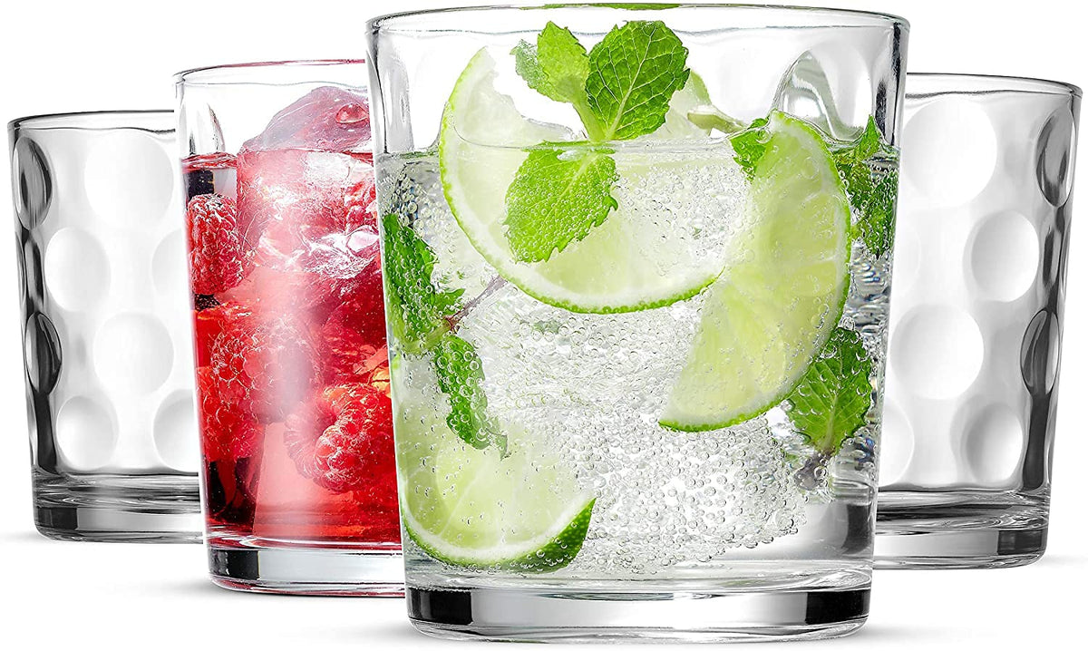 Set of 12 Stackable Drinking Glasses I826