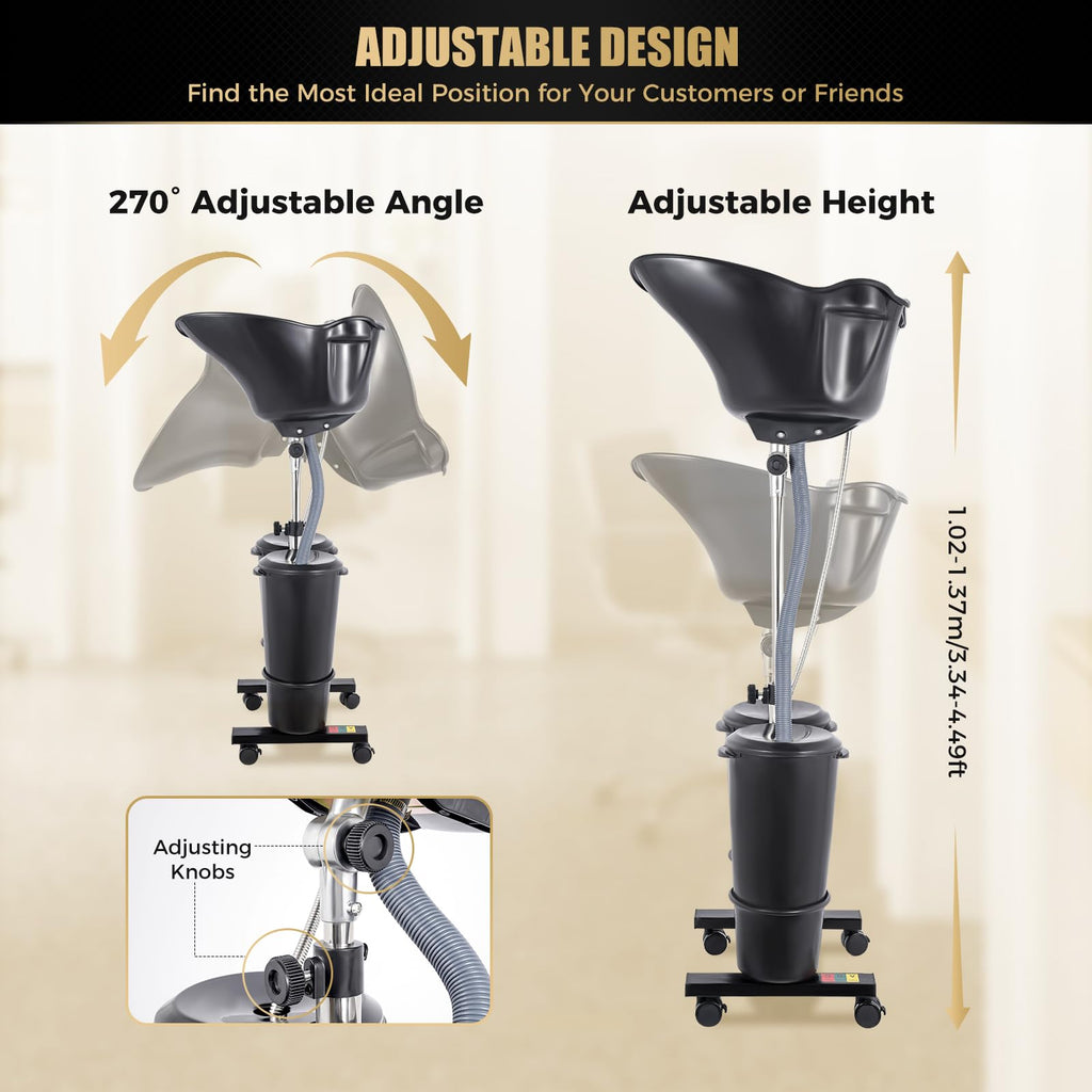 Portable Height Adjustable Shampoo Bowl N581