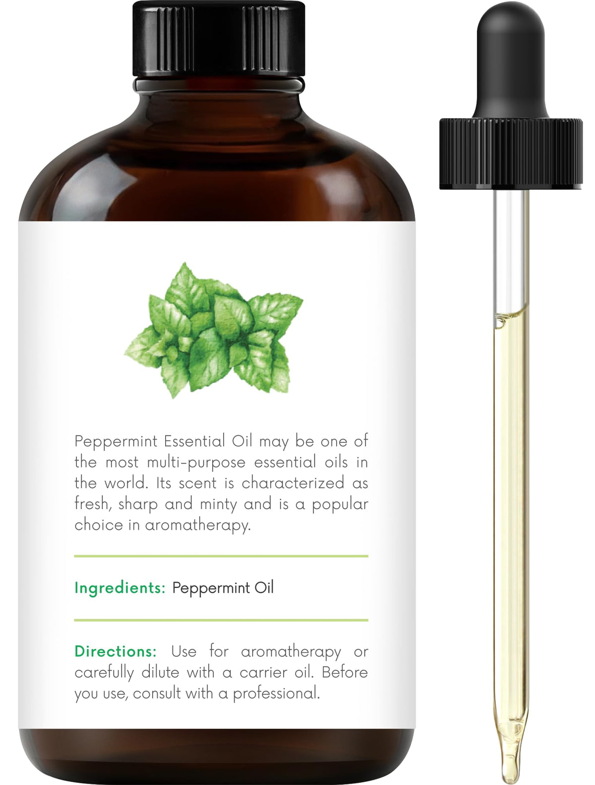 Lemongrass Peppermint Eucalyptus Lavender Essential Oil Set 4 Fl. Oz R140