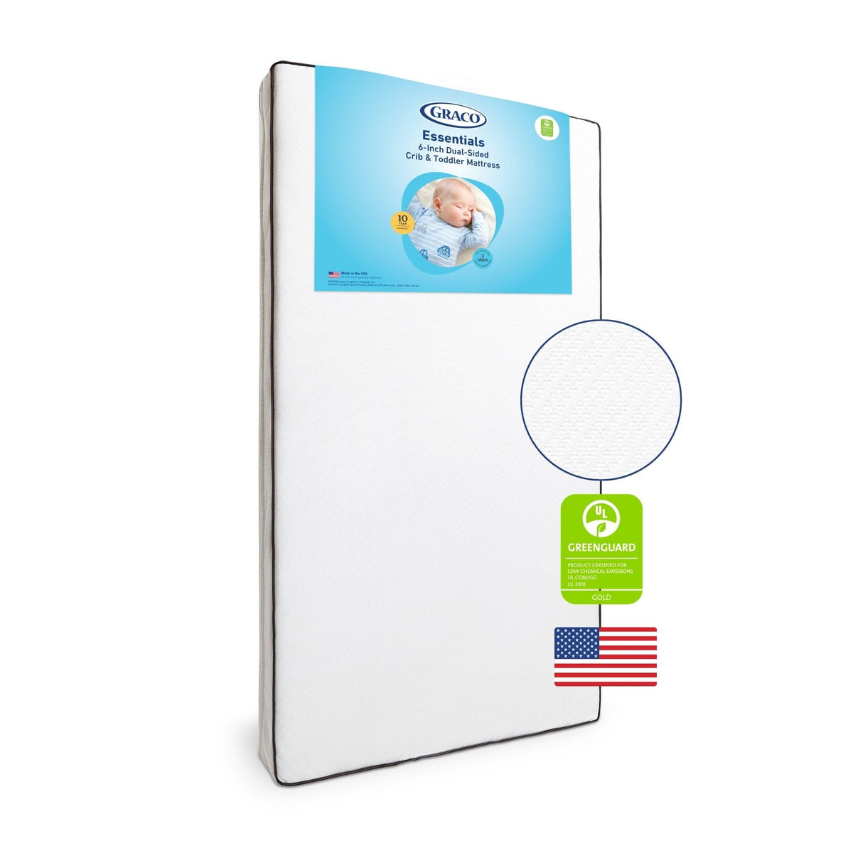 6-Inch Dual-Sided Baby Crib & Toddler Mattress L92126