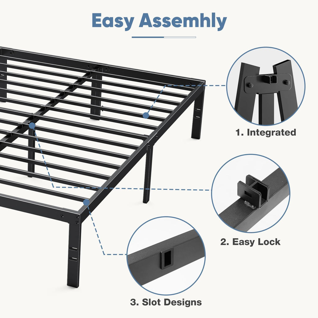 Full 12 Inch Metal Platform Bed Frame B39897
