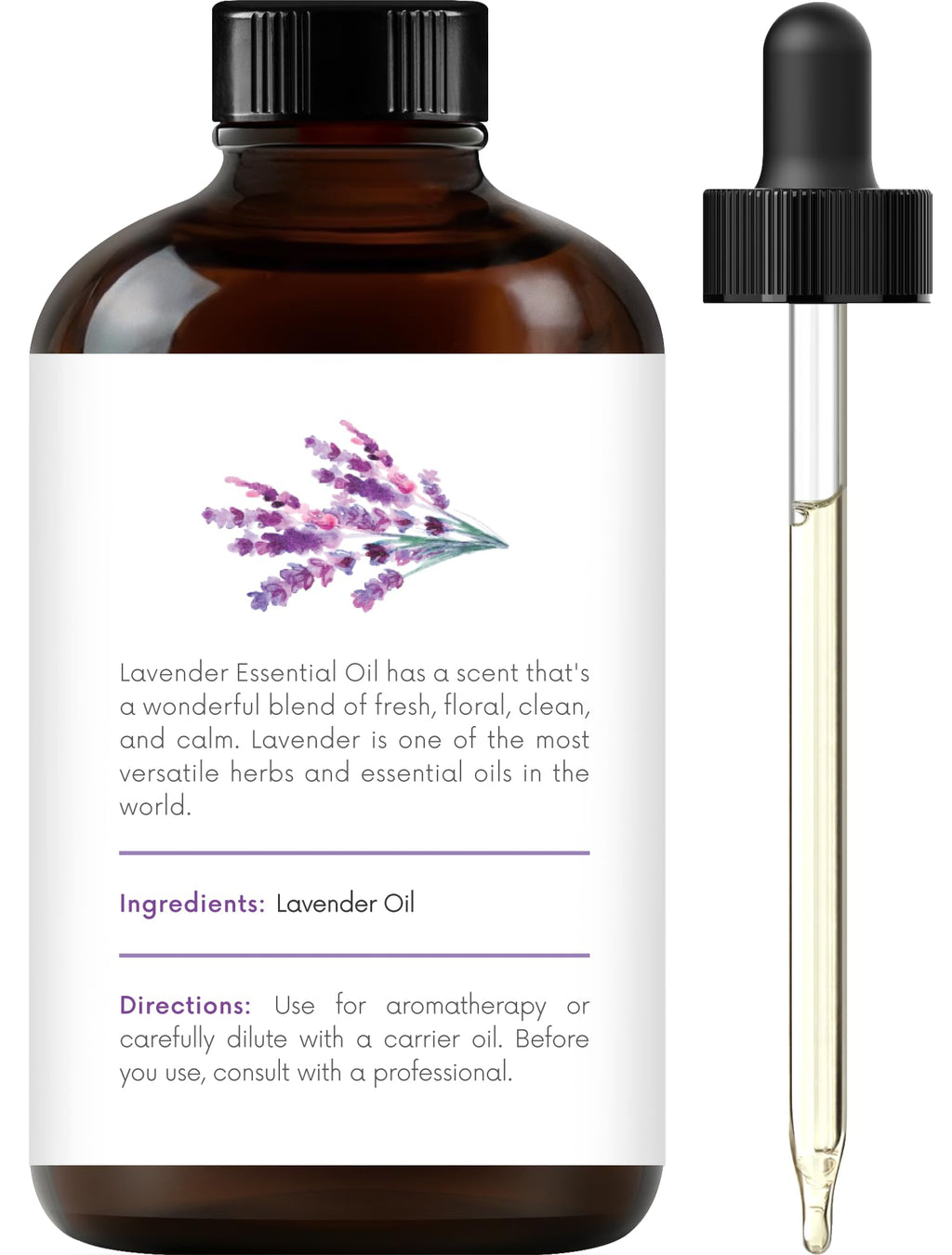Lemongrass Peppermint Eucalyptus Lavender Essential Oil Set 4 Fl. Oz R140