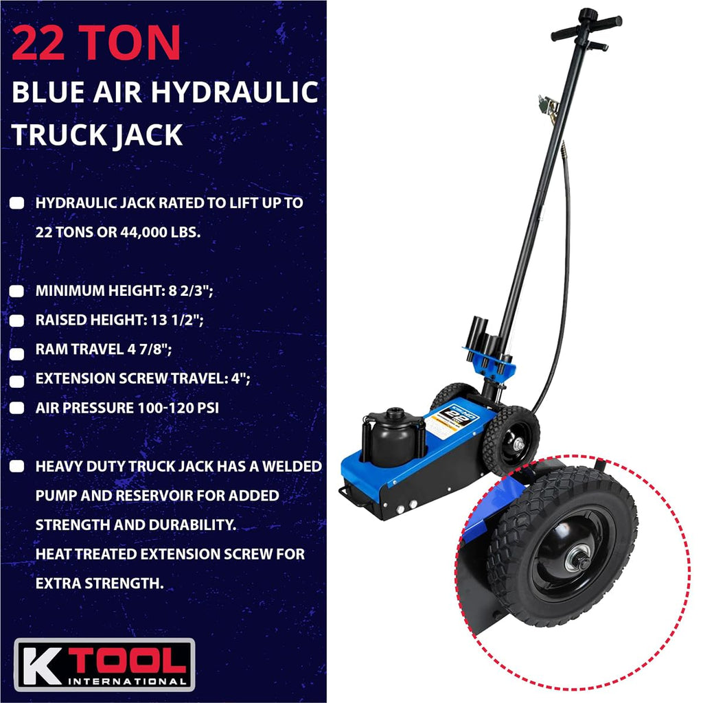 22 Ton Air Hydraulic Truck Jack 44,000 lbs K94226