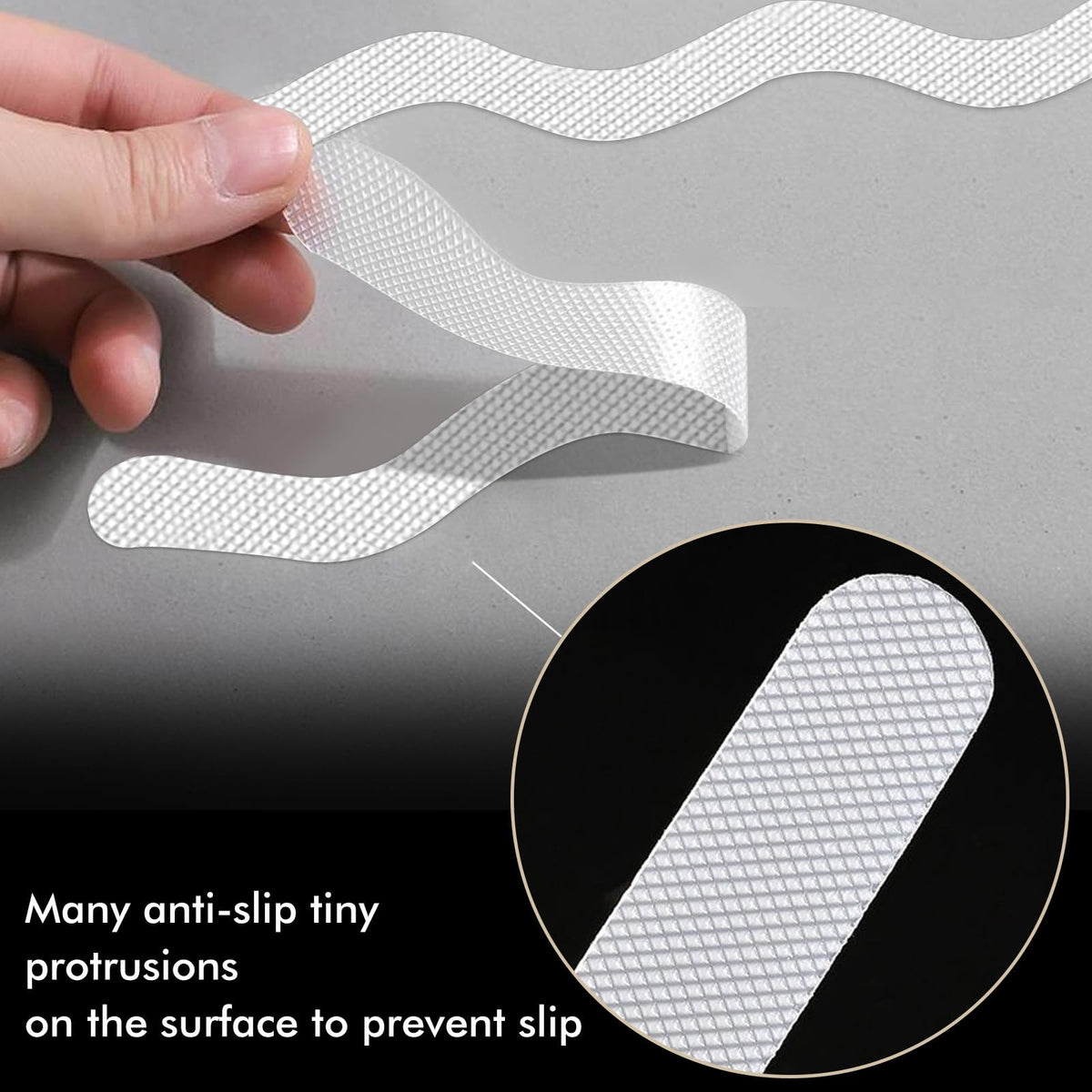 24 PCS Anti Slip Shower Stickers with Scraper A177937