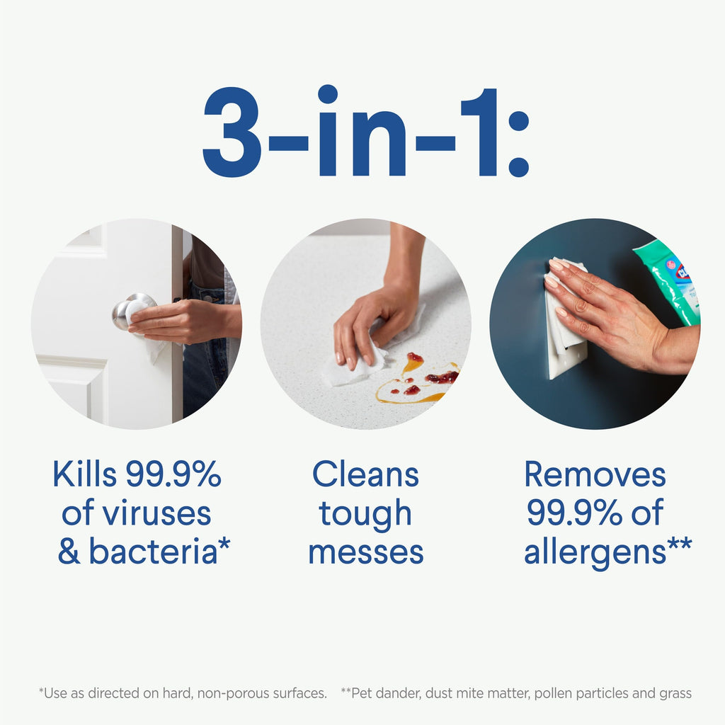 Bleach Free Fresh Scent Disinfecting Wipes 9 Count Pack of 24 R491
