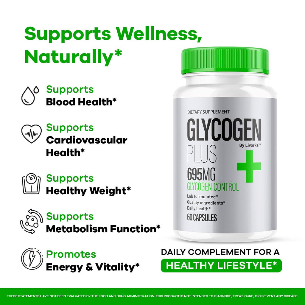 60 Capsules Glycogen Support Pills J87907