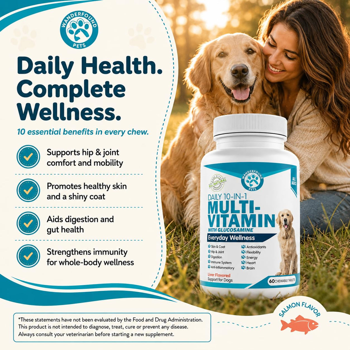 10-in-1 Dog Multivitamin Chewable Tablets G41403
