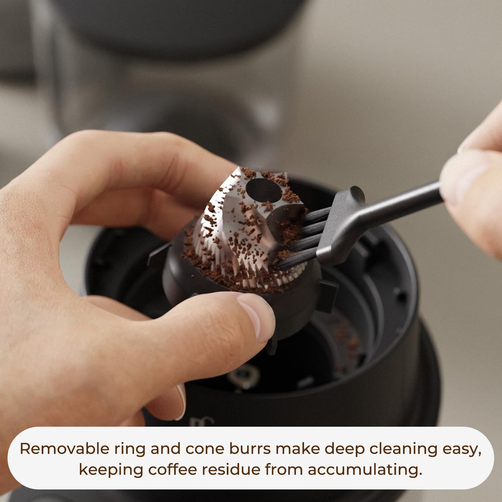Conical Burr Coffee Grinder, 60 Settings, Black U2966