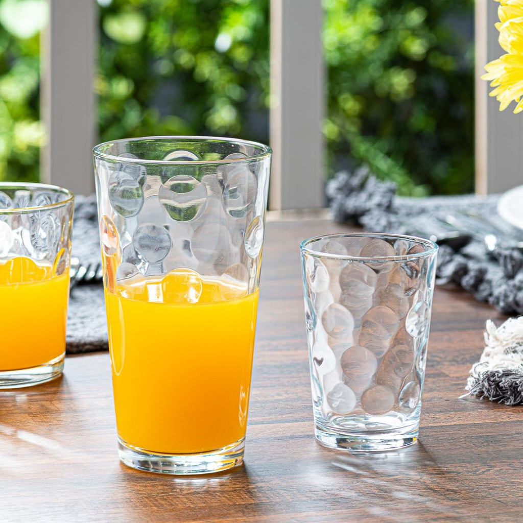 Set of 12 Stackable Drinking Glasses I826