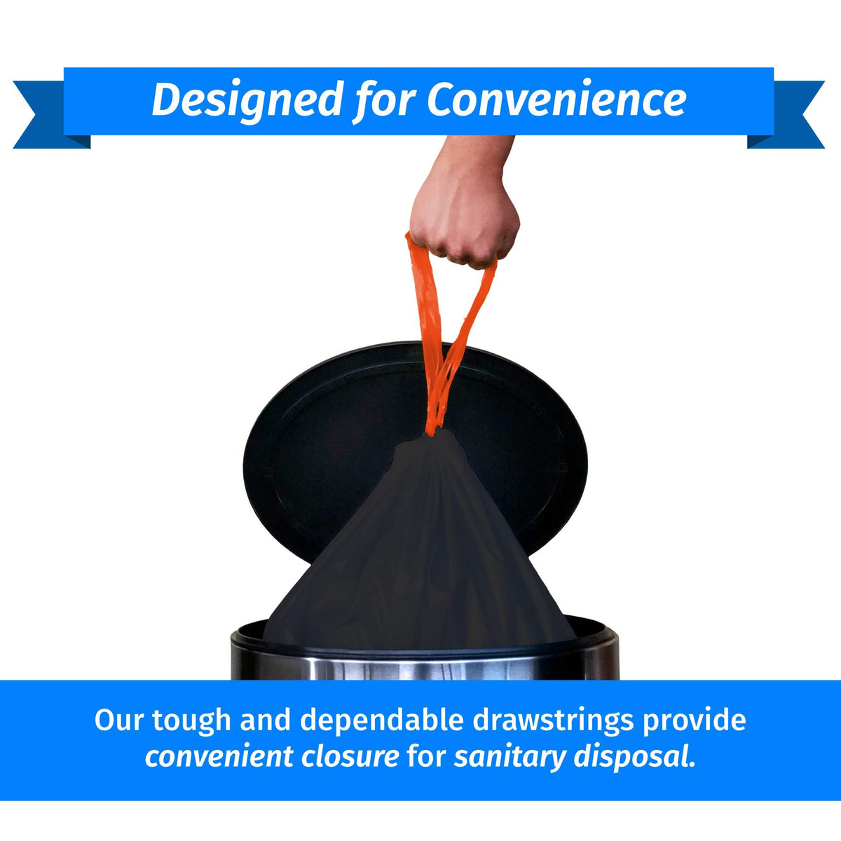 39 Gallon Drawstring Trash Bags K49637