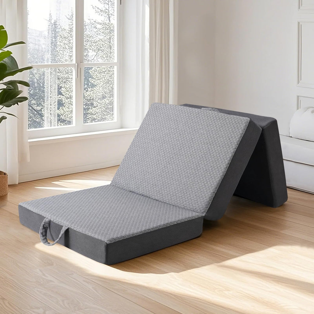 Tri Folding Memory Foam Mattress with Washable Cover G682339