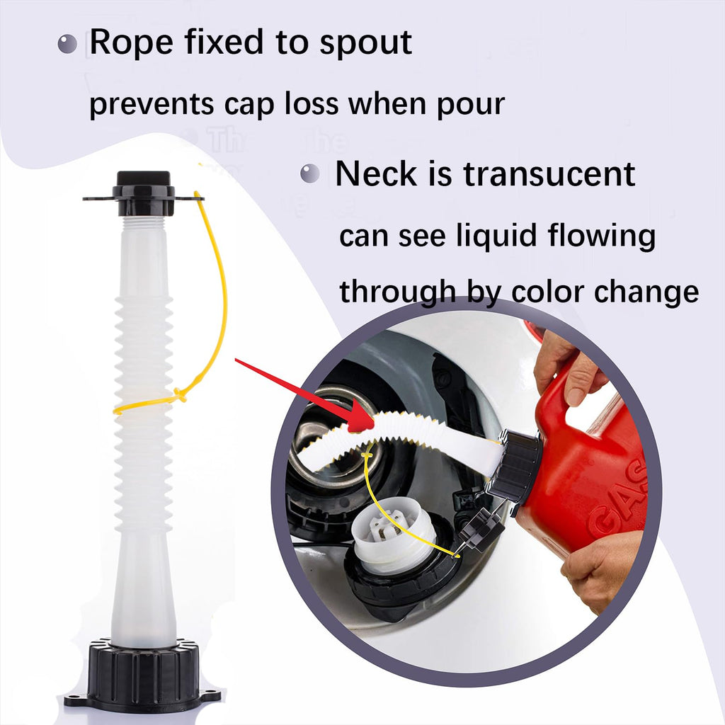 Gas Can Spout Replacement Kit with Flexible Pour Nozzle E427232