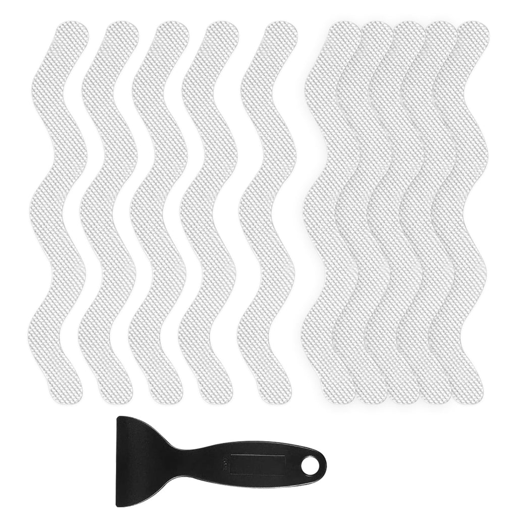 24 PCS Anti Slip Shower Stickers with Scraper A177937