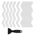 24 PCS Anti Slip Shower Stickers with Scraper A177937