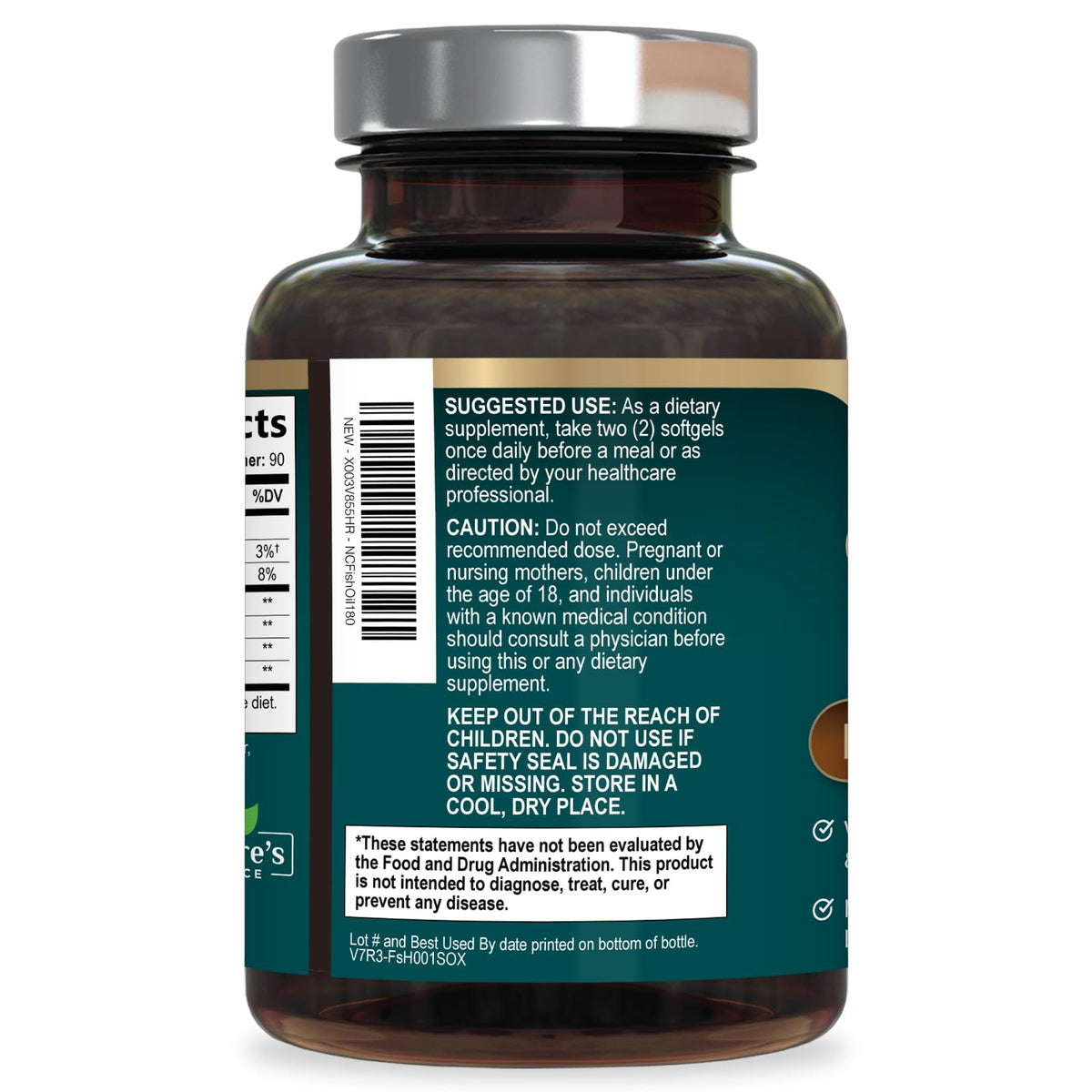 Omega 3 Fish Oil 2400mg Softgels K40099