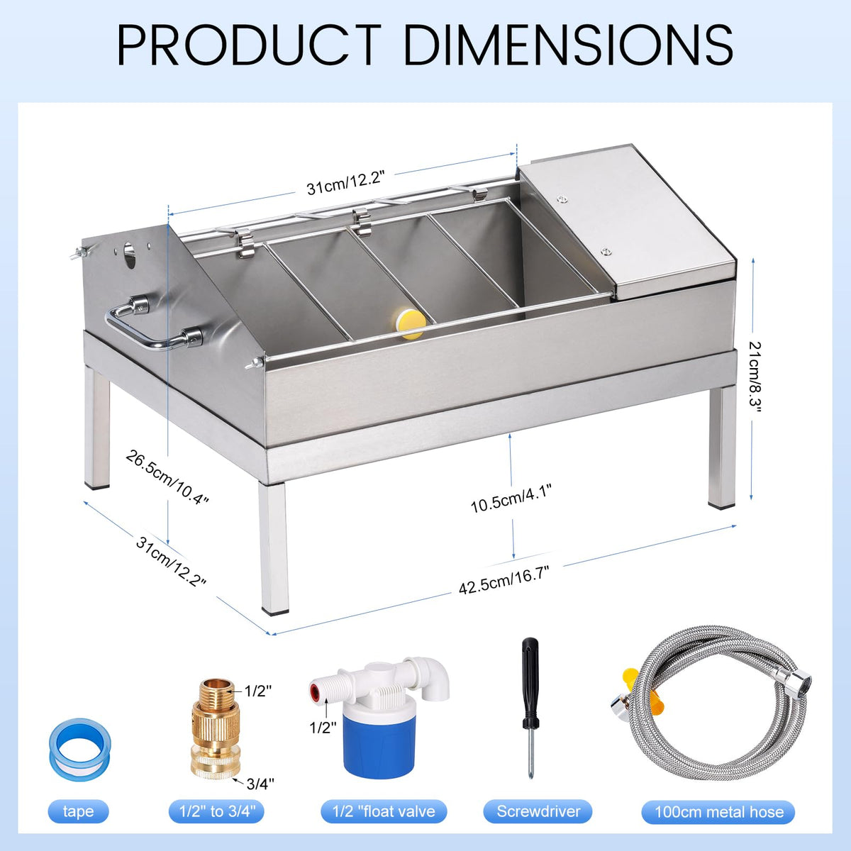 Automatic Chicken Waterer and Feeder Set O8821