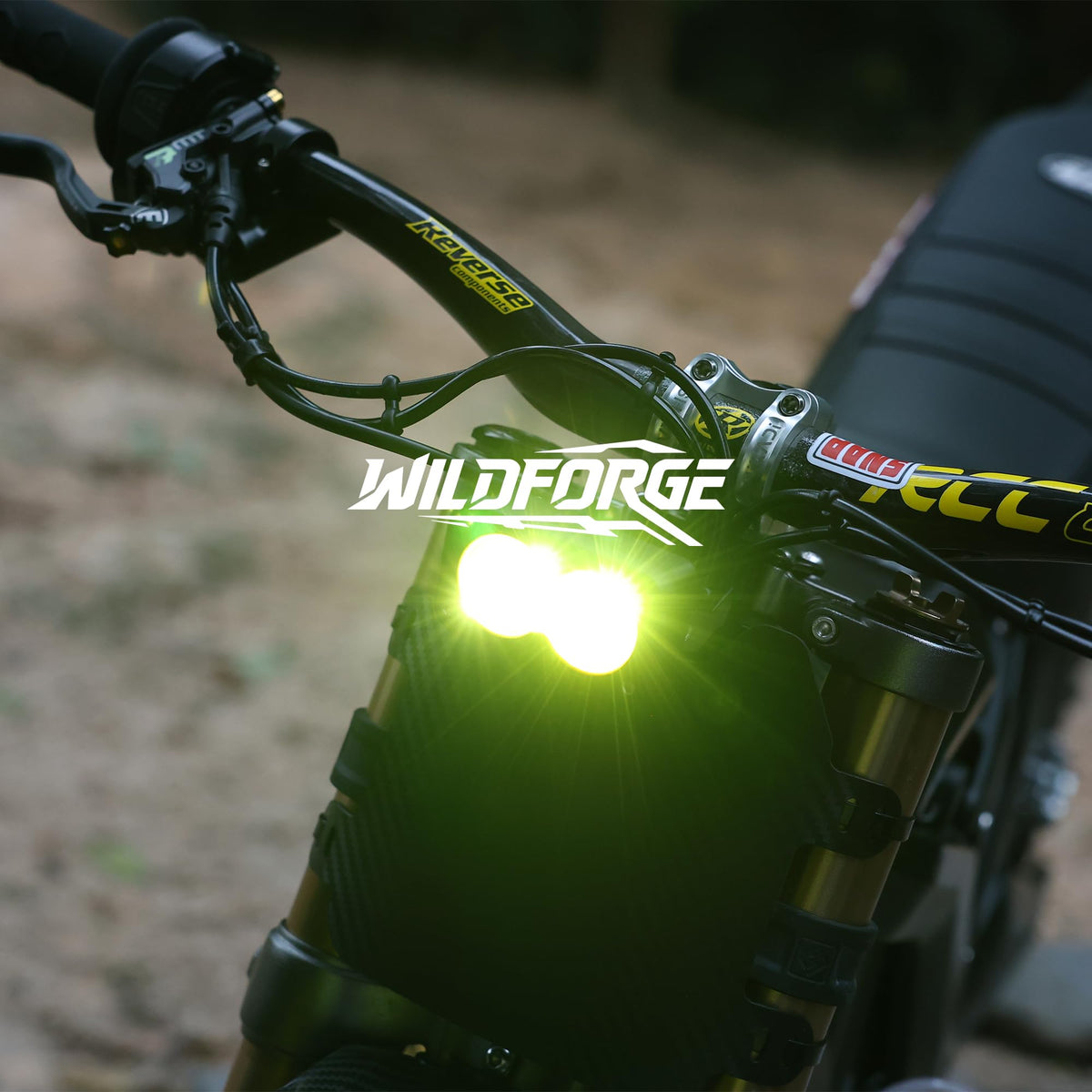 Yellow 6500K Waterproof Off-Road Dirt Bike Headlight Kit D825