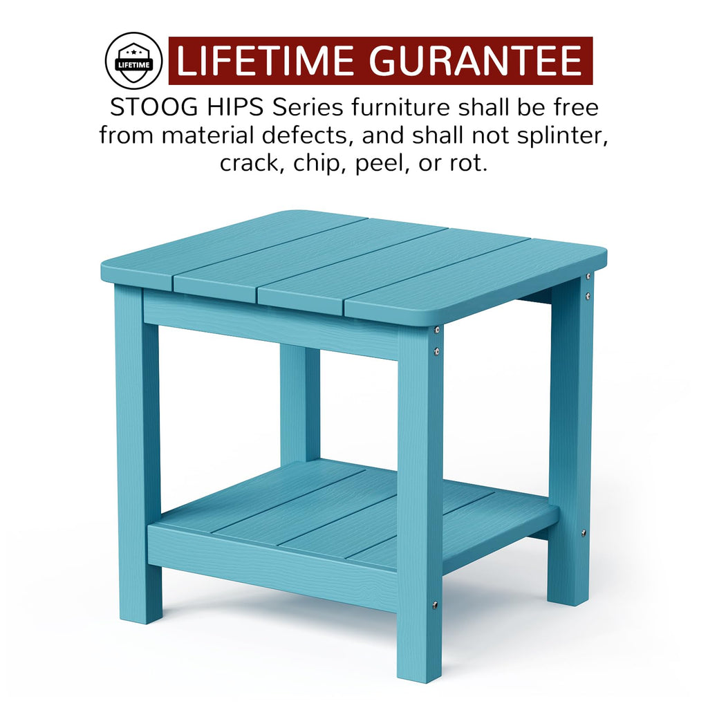 Turquoise Rectangular Outdoor Side Table A987
