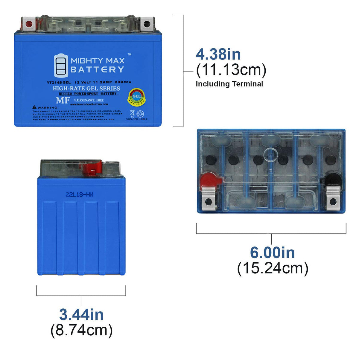 12V 11.2Ah GEL Battery B11892