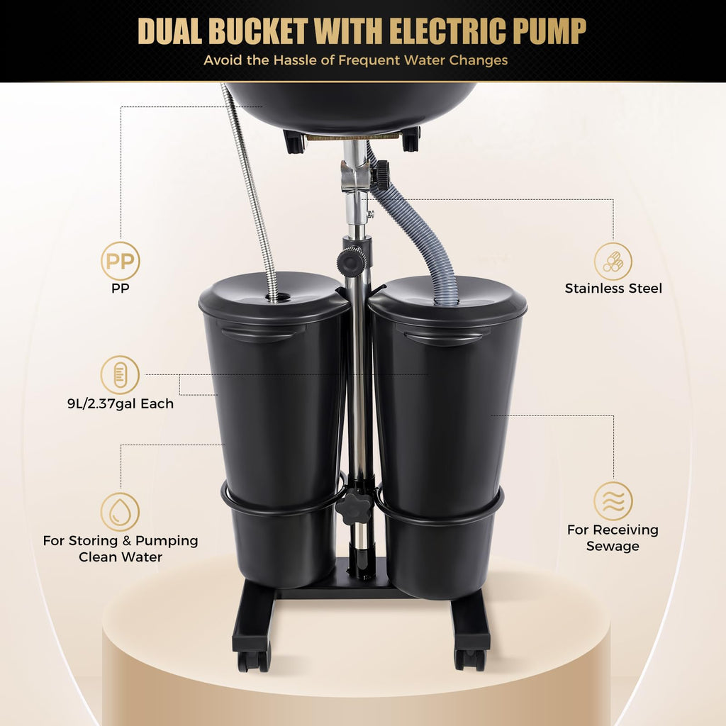 Portable Height Adjustable Shampoo Bowl N581