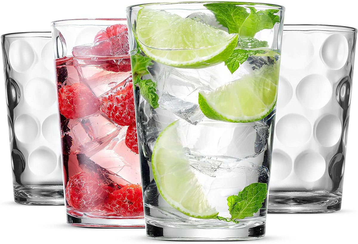 Set of 12 Stackable Drinking Glasses I826