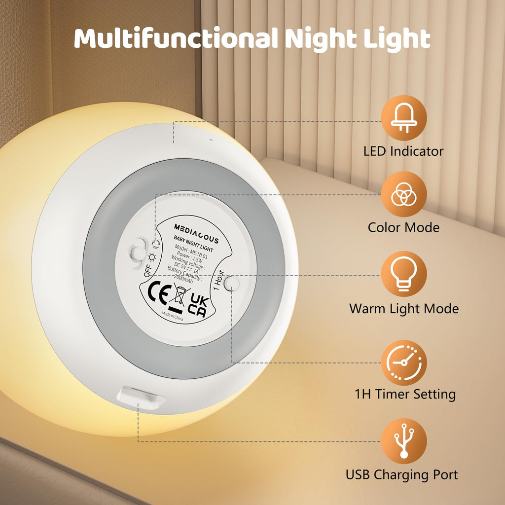 7 Colors Changing Night Light W685058
