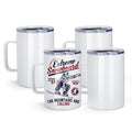 16oz Stainless Steel Sublimation Mug with Lid, 4 Pack O19299