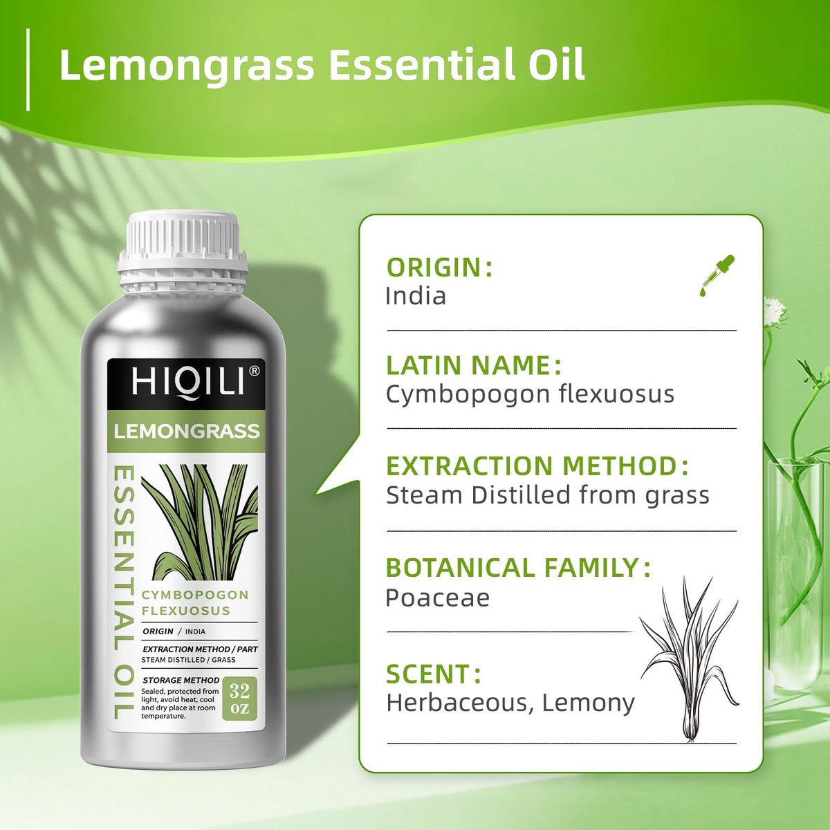 Lemongrass Essential Oil V9706