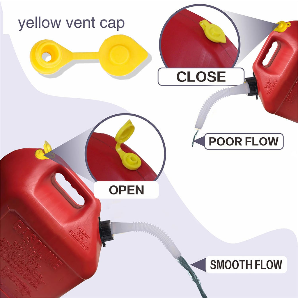 Gas Can Spout Replacement Kit with Flexible Pour Nozzle E427232