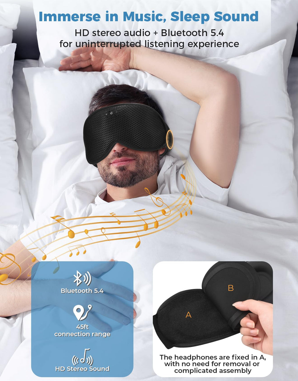 Bluetooth Sleep Mask with Headphones X35295