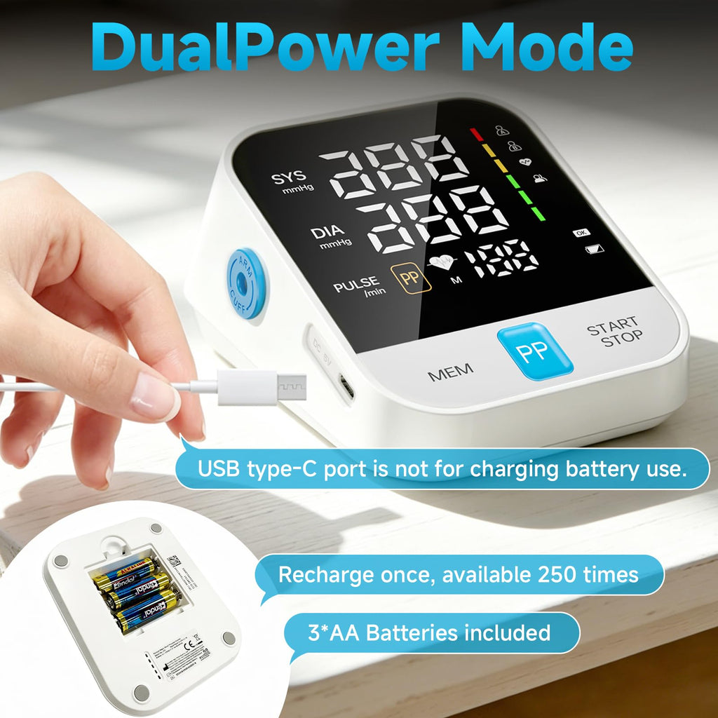 Automatic Upper Arm Blood Pressure Monitor with Large Cuff V4450