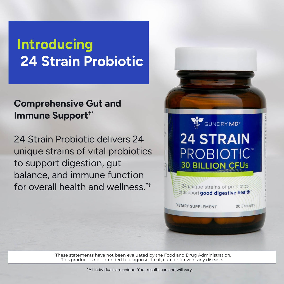 24 Strain Probiotic 30 Billion CFU 30 Capsules B796575