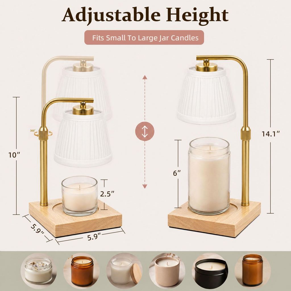 Candle Warmer Lamp with Timer and Dimmable Table Lamp D64144