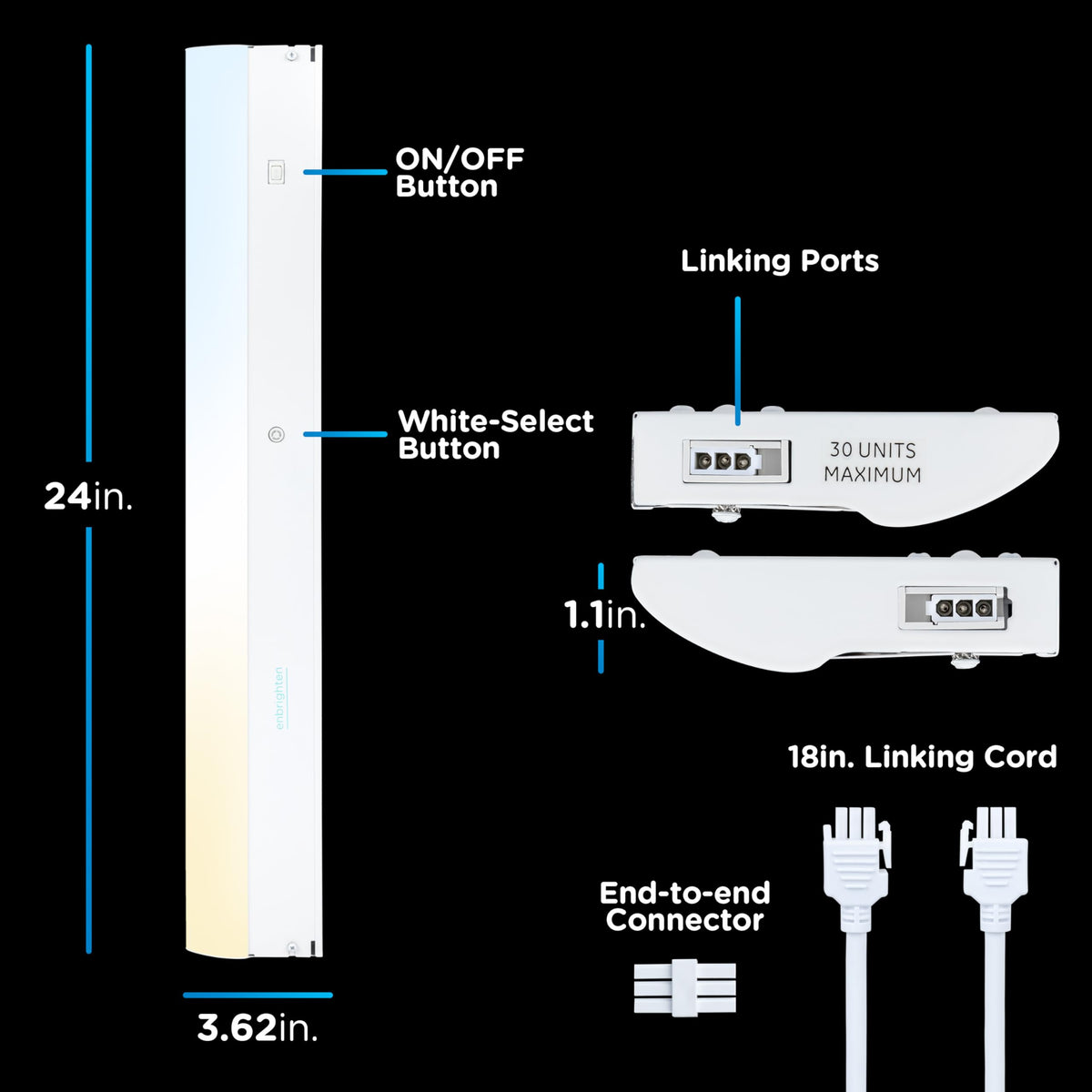 24 Inch Hardwired Under Cabinet Light M93507