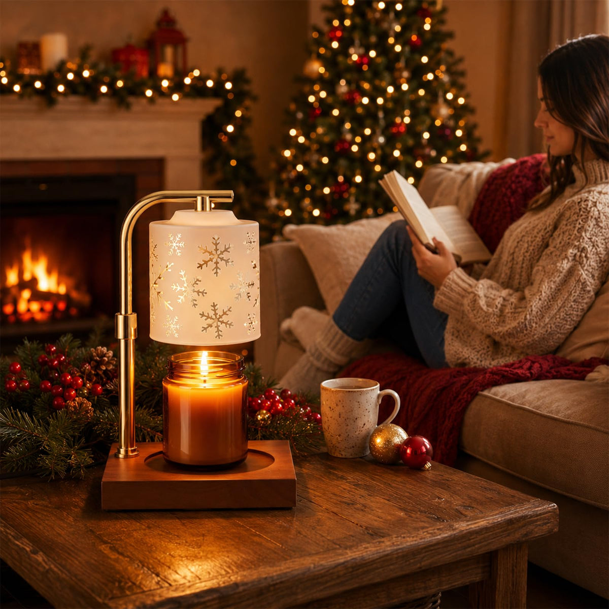 Christmas Candle Warmer Lamp with Timer A3970