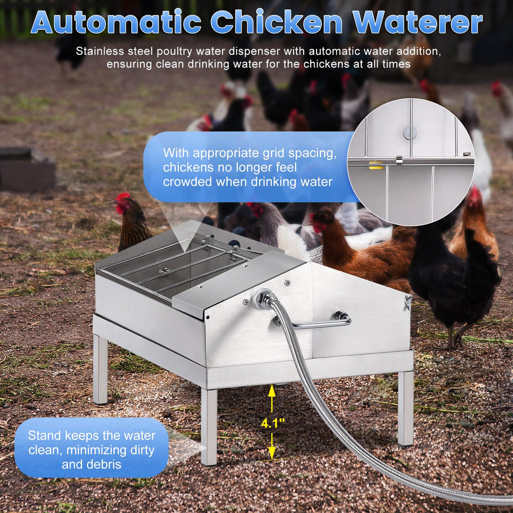 Automatic Chicken Waterer and Feeder Set O8821