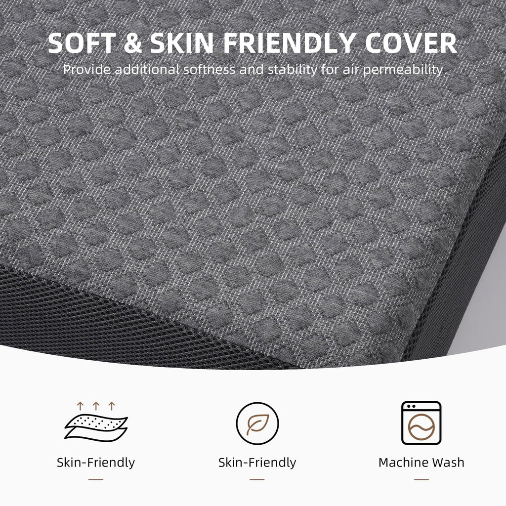 Tri Folding Memory Foam Mattress with Washable Cover G682339