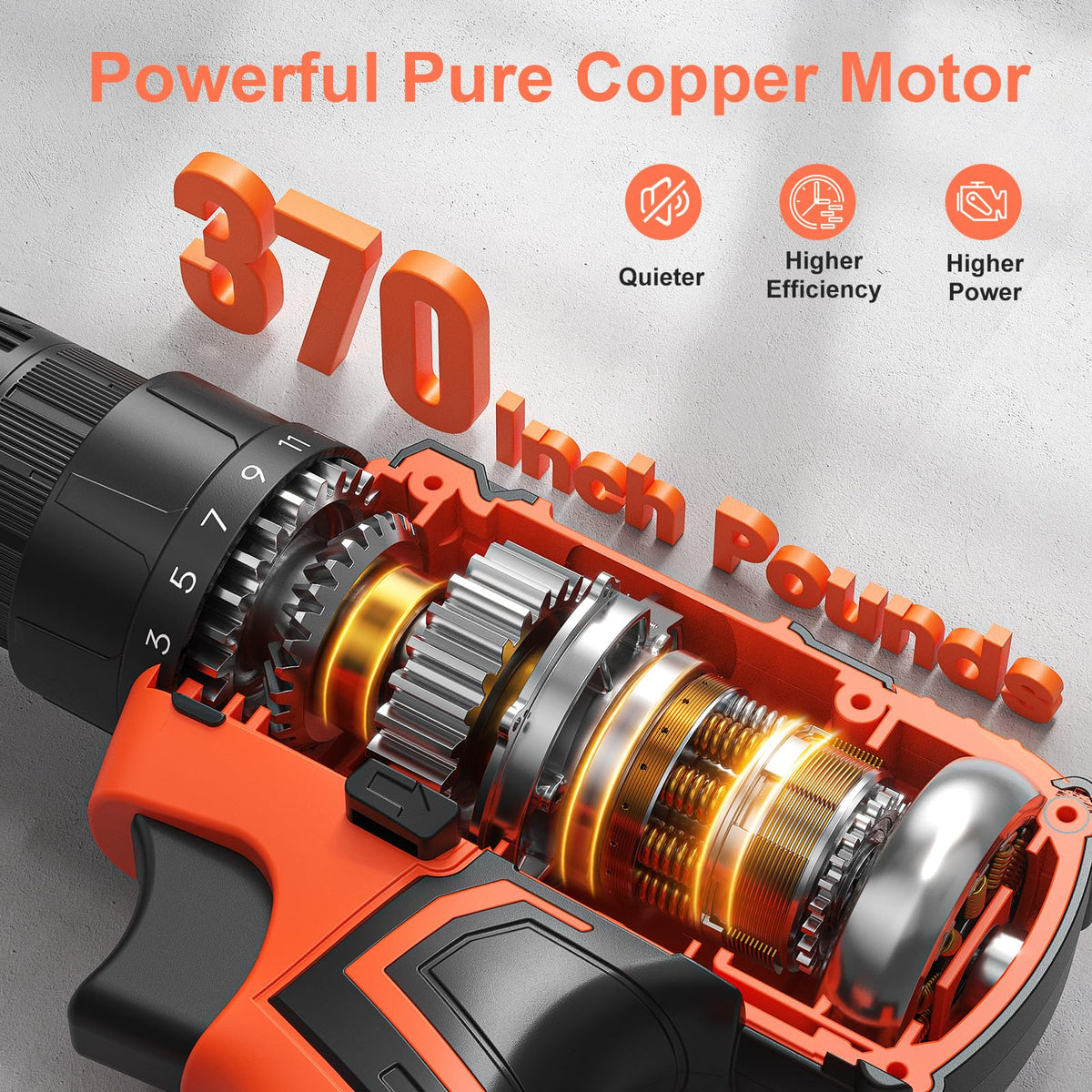 Cordless Drill Set 20V with 2.0Ah Power Pack and Charger Q99556