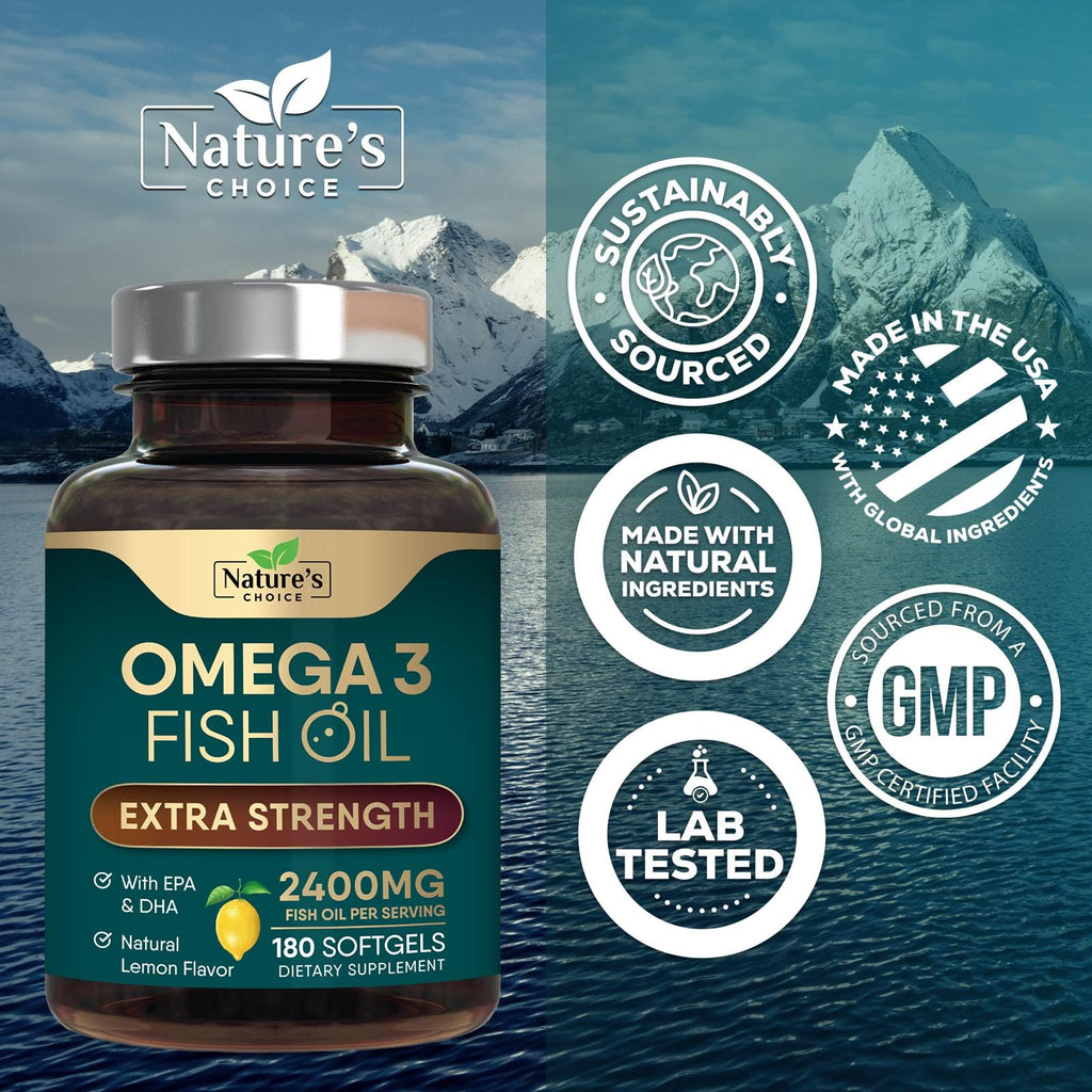 Omega 3 Fish Oil 2400mg Softgels K40099