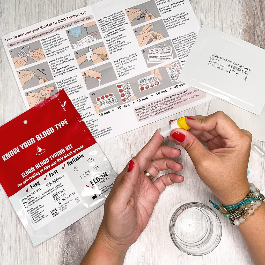 Home Blood Typing Kit Single U474684