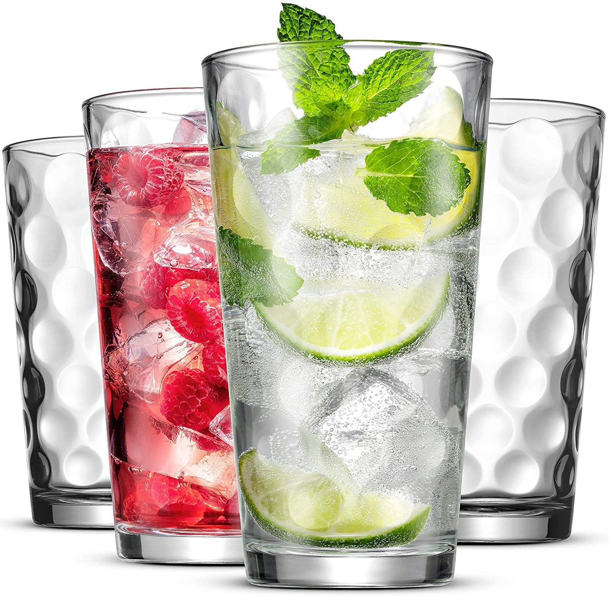 Set of 12 Stackable Drinking Glasses I826