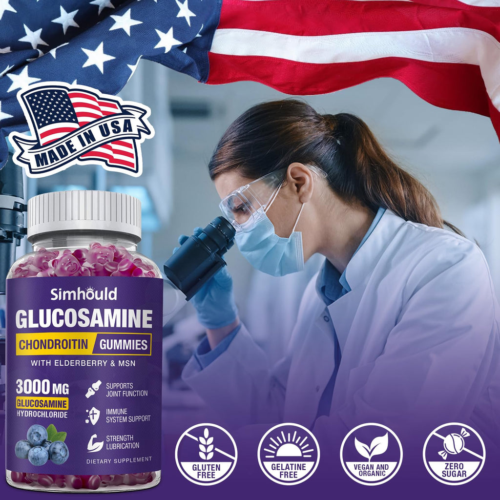 Glucosamine Chondroitin Gummies with MSM & Elderberry J7323