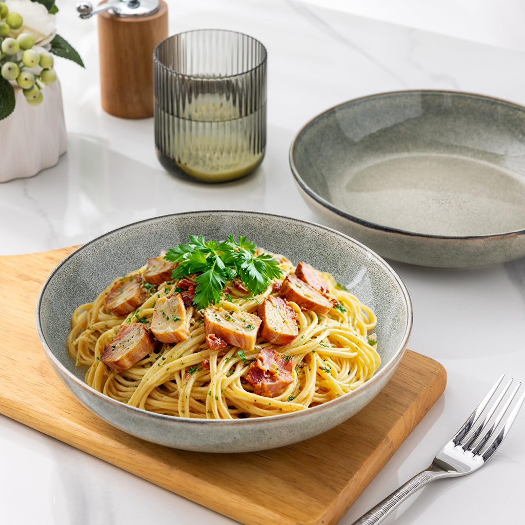 Ceramic Pasta Bowls Set of 4 P6955