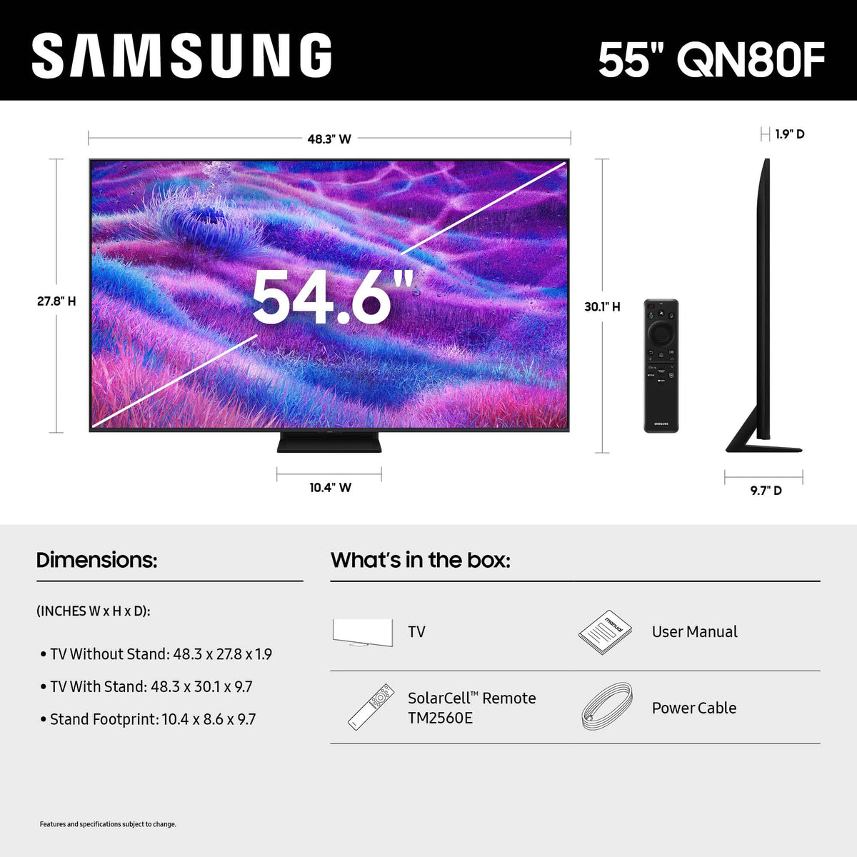 55-Inch 4K Mini LED Smart TV W5978