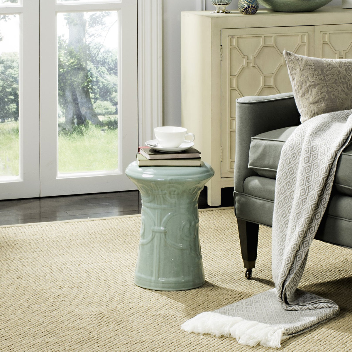 Ceramic Decorative Garden Stool J568688