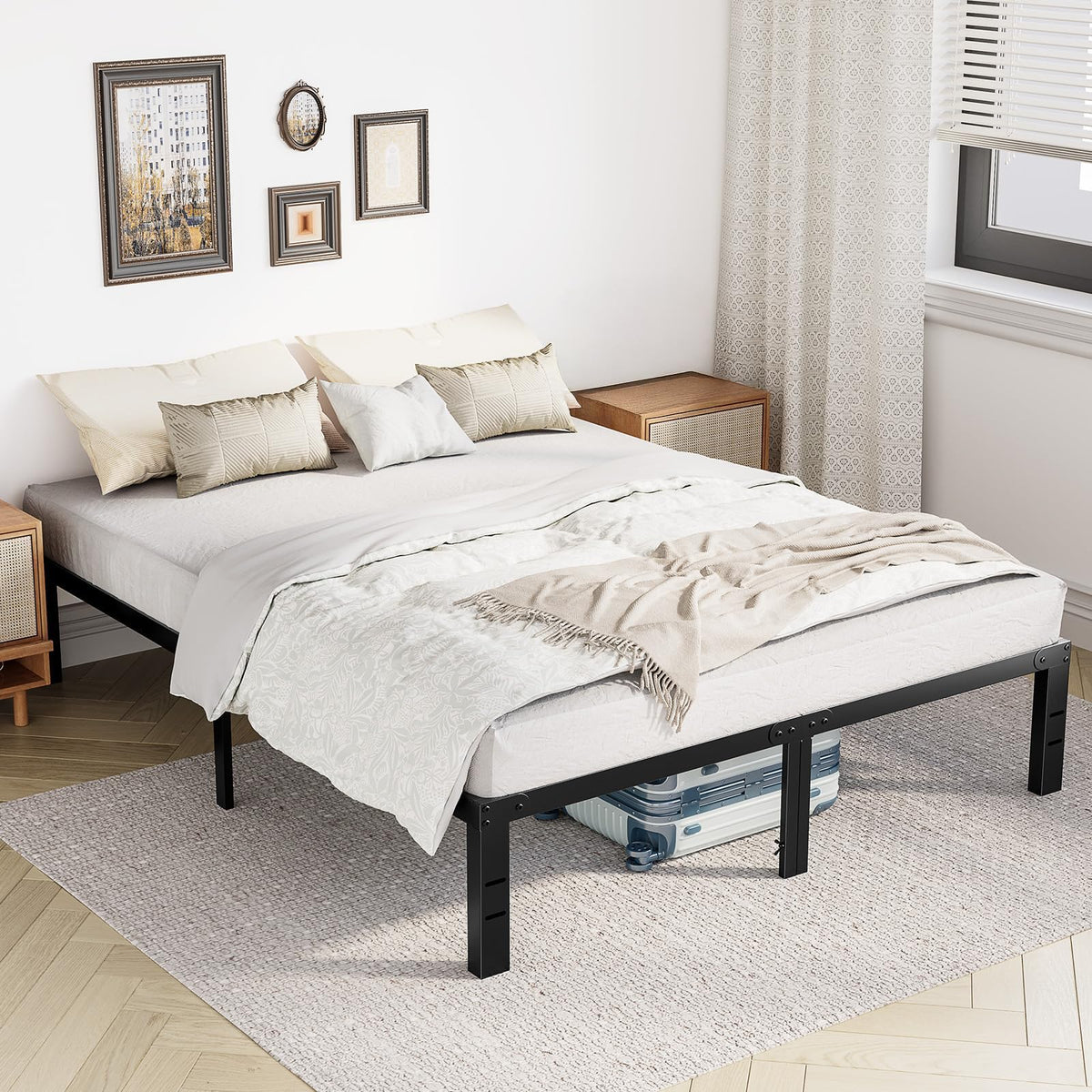 Full 12 Inch Metal Platform Bed Frame B39897