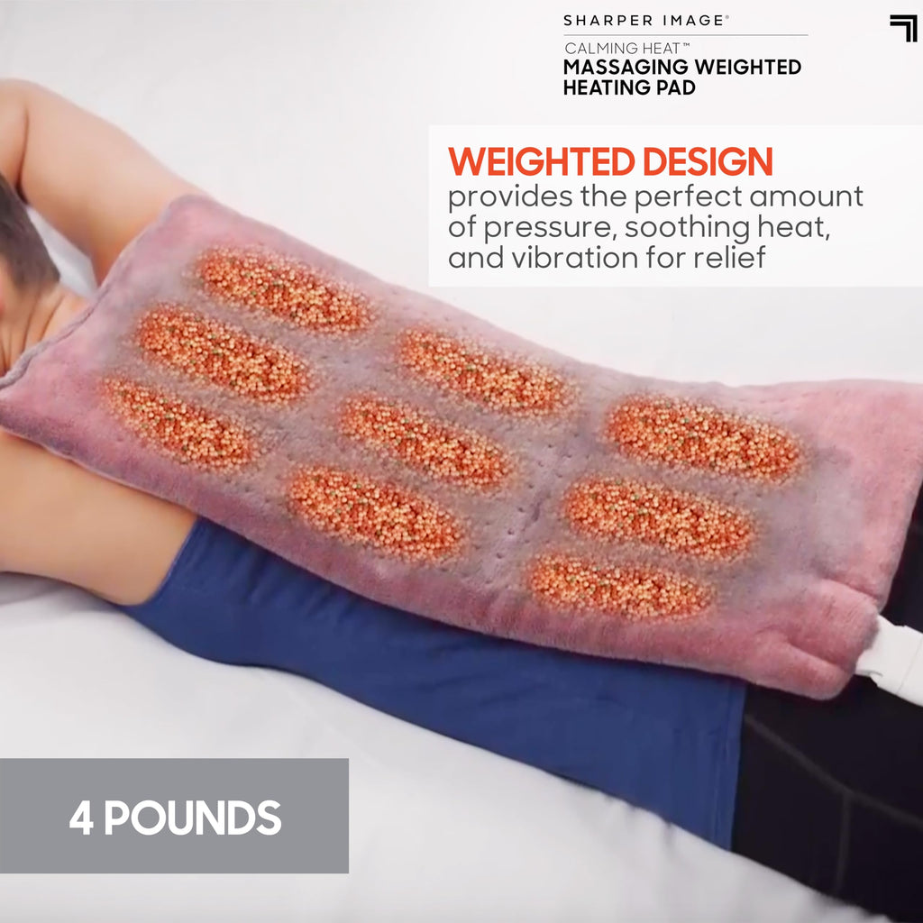 Weighted Heating Pad with 3 Heat 6 Massage Settings A167