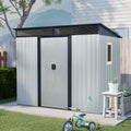8 x 6 FT Metal Storage Shed with Lockable Sliding Doors L6494