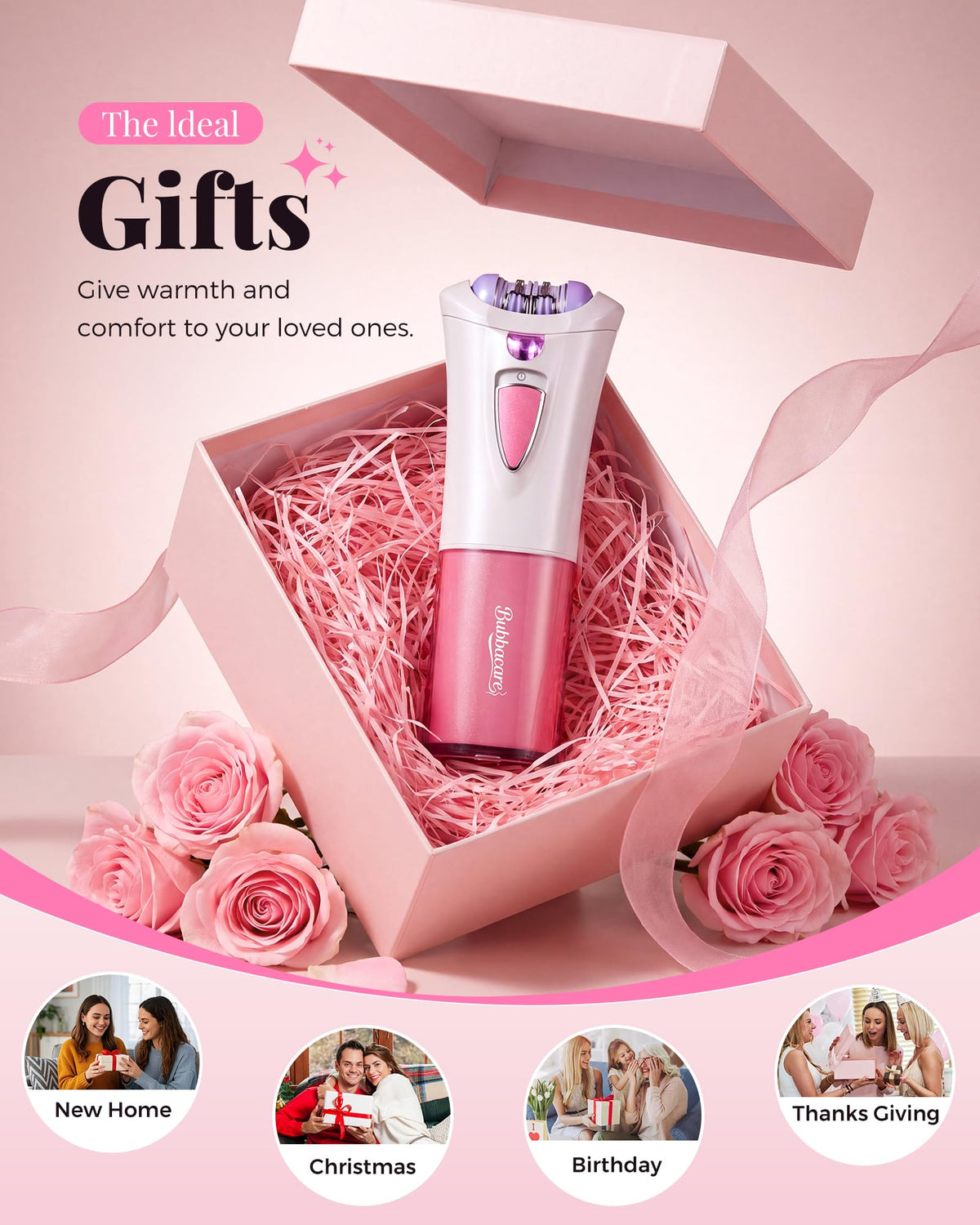 Portable Electric Facial Epilator with LED B666